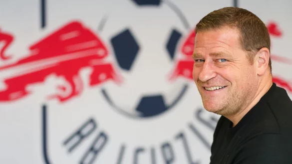 Dienstantritt: Max Eberl hat in Leipzig die Arbeit aufgenommen. - © Jan Woitas/dpa