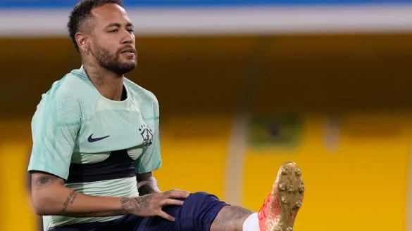 Brasilien um Superstar Neymar spielt erstmals bei dieser WM. - &copy; Andre Penner/AP/dpa