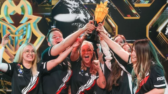 Die Königinnen von Valorant kommen aus Europa: G2 Gozen haben die Weltmeisterschaft in Berlin gewonnen. - © Gerald Matzka/dpa