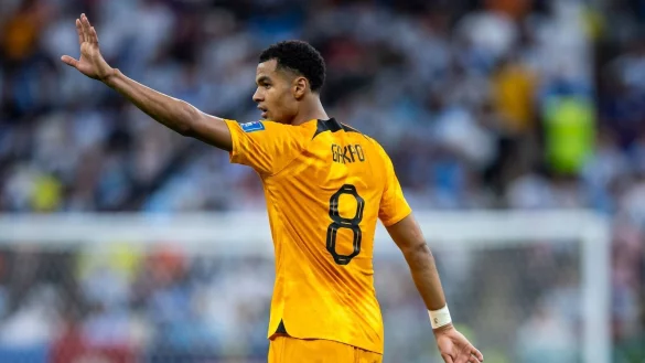 Hatte in Eindhoven noch einen Vertrag bis 2026: Cody Gakpo. - &copy; Tom Weller/dpa