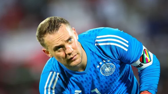 DFB-Kapit&auml;n Manuel Neuer mit der &laquo;One Love&raquo;-Kapit&auml;nsbinde. - &copy; Christian Charisius/dpa