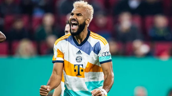 Eric Maxim Choupo-Moting führte den FC Bayern zum Sieg. - © Tom Weller/dpa