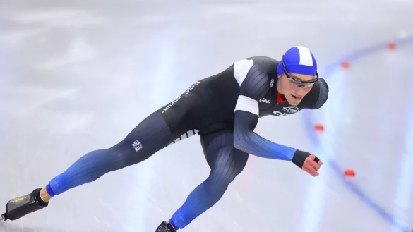 Moritz Klein lief in Calgary &uuml;ber 1500 Meter auf Platz 17. - &copy; Karl-Josef Hildenbrand/dpa