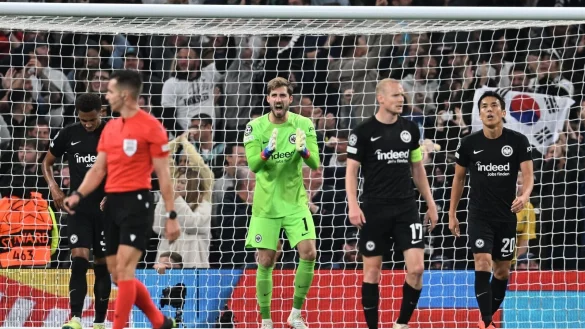 Eintracht Frankfurt musste sich trotz F&uuml;hrung bei Tottenham Hotspur geschlagen geben. - &copy; Arne Dedert/dpa