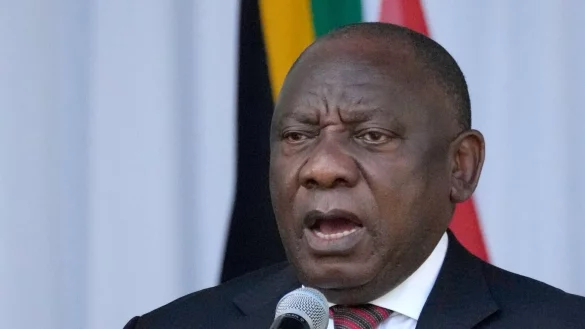 S&uuml;dafrikas Pr&auml;sident Cyril Ramaphosa steht unter Druck. - &copy; Themba Hadebe/AP/dpa