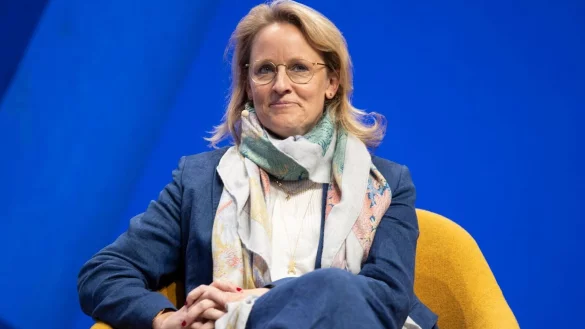 Donata Hopfen, Vorsitzende der Gesch&auml;ftsf&uuml;hrung der Deutschen Fu&szlig;ball Liga. - &copy; Marco Steinbrenner/dpa