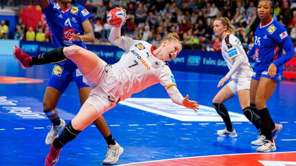 Meike Schmelzer k&ouml;nnte gegen Frankreich wieder eine Option werden. - &copy; Marco Wolf/dpa