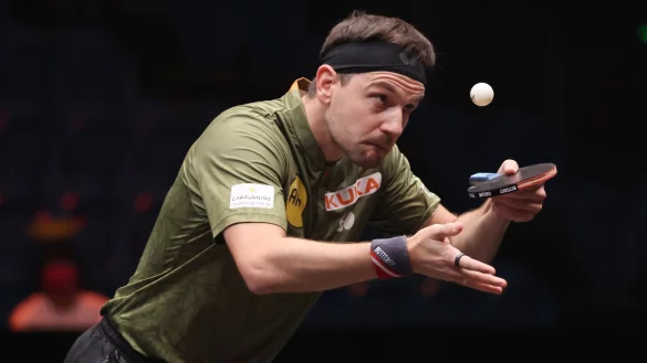Timo Boll in Aktion. - &copy; Gao Zhiyong/XinHua/dpa