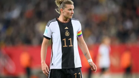 DFB-Kapitänin Alexandra Popp. - © Robert Michael/Deutsche Presse-Agentur GmbH/dpa