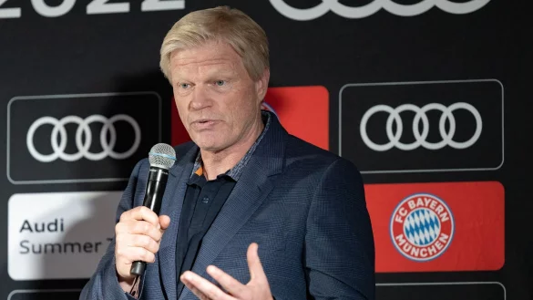 Bayern-Chef Oliver Kahn hatte im Februar gesagt, dass er es spannend findet, über neue Modelle wie Playoffs für die Bundesliga nachzudenken. - © Enrique Huaiquil/dpa