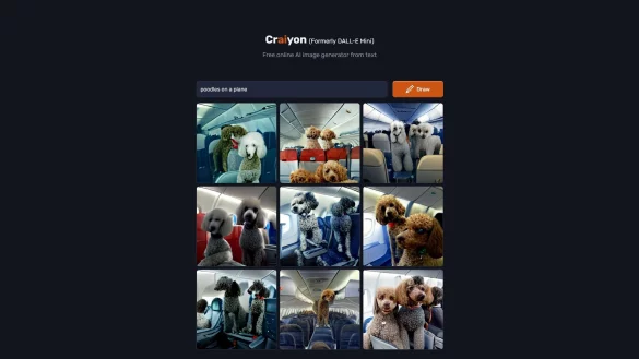 Was ist denn da los? - Sonderfl&uuml;ge f&uuml;r Pudel gibt es nat&uuml;rlich nur in der Fantasie. DALL-E macht trotzdem recht realistische Fotos daraus. - &copy; craiyon.com/dpa-tmn
