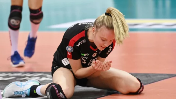 Beendet ihre Karriere im Volleyball-Nationalteam der Frauen: Jennifer Janiska reagiert. - © Marijan Murat/dpa