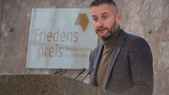 Serhij Zhadan wurde mit dem Friedenspreis geehrt. - &copy; Sebastian Gollnow/dpa