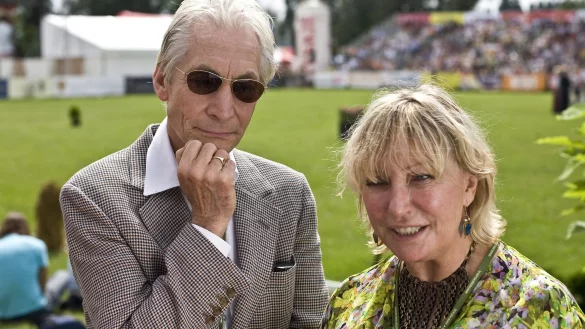 Shirley Ann Watts mit ihrem Ehemann Charlie Watts 2010 bei einer Pferde-Auktion in Polen. - &copy; Wojciech Pacewicz/PAP/dpa