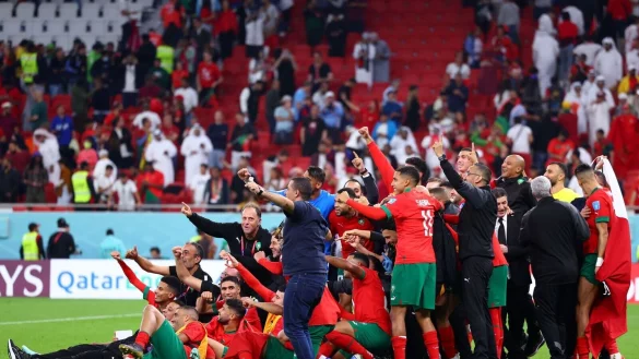 Marokko steht als erstes afrikanisches Team im Halbfinale einer WM. - &copy; Tom Weller/dpa