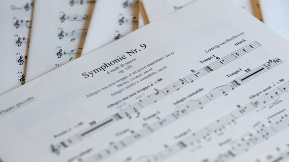 Trotz der jahrhundertealten Tradition hat es der deutsche Musiknotenmarkt schwer. - &copy; Uwe Zucchi/dpa