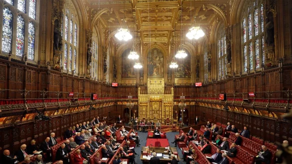 Gesamtansicht vom House of Lords, in dem damals der Gesetzentwurf zum Austritt Gro&szlig;britanniens aus der Europ&auml;ischen Union diskutiert wurde. - &copy; Kirsty Wigglesworth/AP POOL/dpa