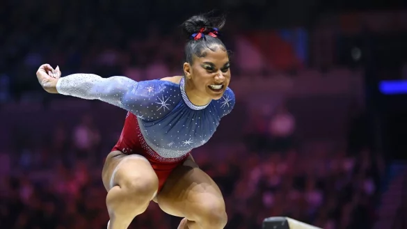 Die US-Turnerinnen um Jordan Chiles gewannen wieder den WM-Titel. - &copy; Marijan Murat/dpa