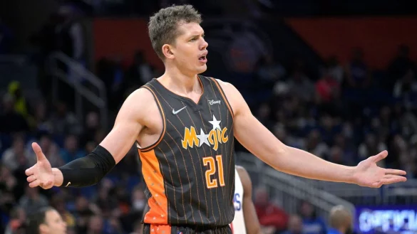 Basketballer Moritz Wagner (21) spielt gemeinsam mit seinem Bruder Franz bei den Orlando Magic in der NBA. - &copy; Phelan M. Ebenhack/AP/dpa