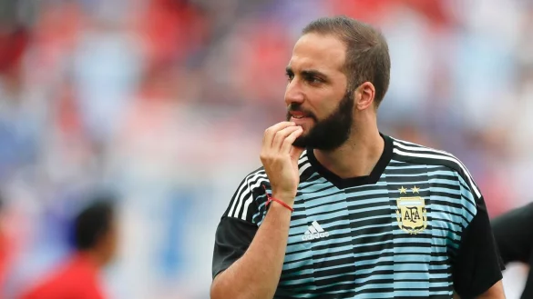 Gonzalo Higuaín erzielte für die argentinische Nationalmannschaft in 75 Spielen 31 Tore. - © Ricardo Mazalan/AP/dpa