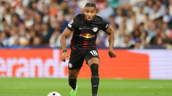 Hat mit seinen Leistungen das Interesse gro&szlig;er internationaler Clubs geweckt: Leipzigs Christopher Nkunku. - &copy; Jan Woitas/dpa