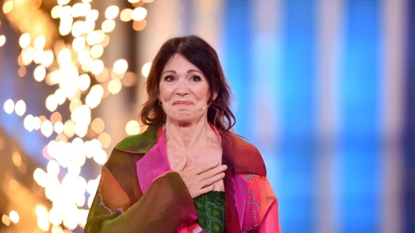 Iris Berben beim Deutschen Fernsehpreis 2022. - &copy; Marius Becker/dpa