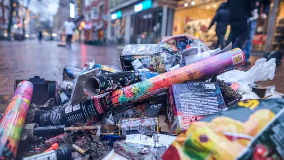 Ein buntes Feuerwerk ist sch&ouml;n anzusehen, hat aber auch negative Seiten. - &copy; Clemens Heidrich/dpa