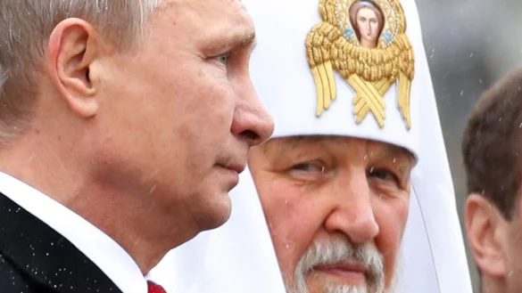 Patriarch Kirill gilt als einer der wichtigsten Unterst&uuml;tzer des Kriegskurses von Pr&auml;sident Putin. - &copy; Sergei Chirikov/EPA/dpa