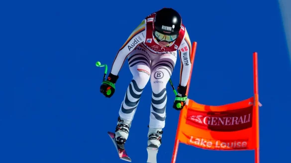 War nach Rang elf beim zweiten Weltcup in Lake Louise unzufrieden: Kira Weidle. - &copy; Frank Gunn/The Canadian Press/AP/dpa