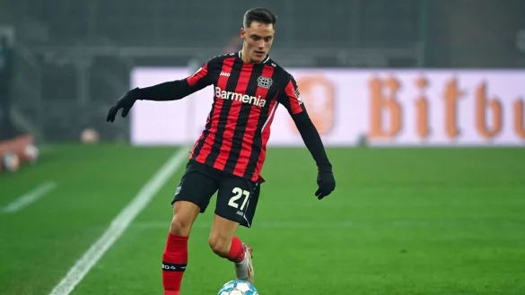 Leverkusens Florian Wirtz in Aktion. - &copy; Federico Gambarini/dpa