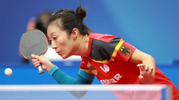 Deutschlands Han Ying in Aktion. - © Liu Xu/XinHua/dpa