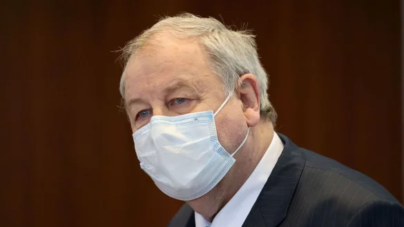 Der Angeklagte Hanno Berger im Gerichtssaal. - &copy; Oliver Berg/dpa