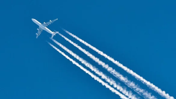 Fliegen gilt als besonders klimasch&auml;dliche Form des Reisens - &uuml;ber Ausgleichszahlungen lassen sich die verursachten Klimafolgen zumindest teilweise kompensieren. - &copy; Patrick Pleul/dpa-Zentralbild/dpa-tmn