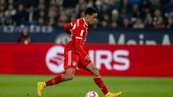 Hat in M&uuml;nchen noch Vertrag bis zum 30. Juni 2026: Supertalent Jamal Musiala. - &copy; Bernd Thissen/dpa