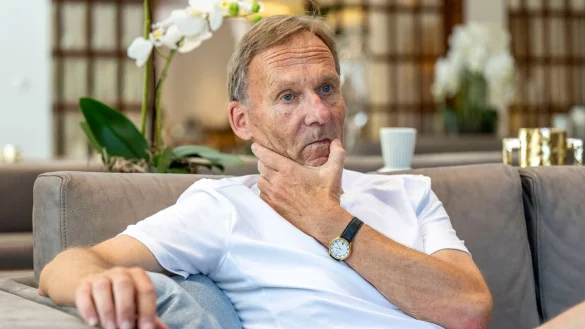 Hans-Joachim Watzke im Interview. - © David Inderlied/dpa/Archivbild