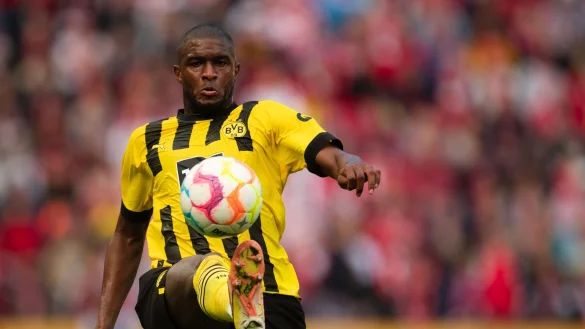 Dortmunds Anthony Modeste spielt den Ball. - &copy; Marius Becker/dpa/Archivbild