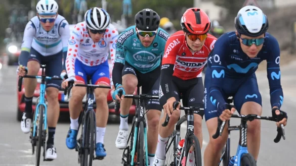 Victor Koretzky (M.) bei seinem letzten Team B&B Hotels - KTM (PRT). - &copy; David Stockman/BELGA/dpa