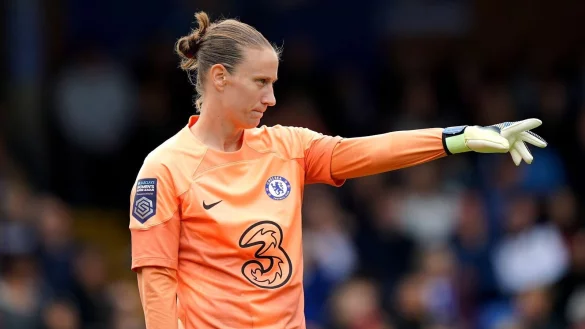 Ann-Katrin Berger steht beim FC Chelsea im Tor. - © Tim Goode/PA Wire/dpa