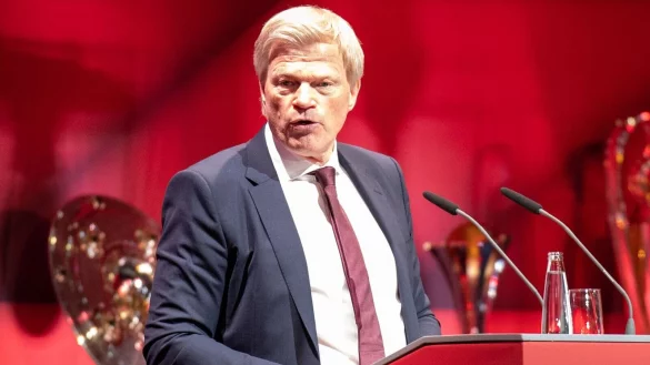 Erteilt der Super League weiter eine Absage: Bayern-Vorstand Oliver Kahn. - © Ulrich Gamel/kolbert-press/dpa