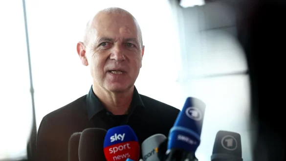 Bernd Neuendorf, Pr&auml;sident des Deutschen Fu&szlig;ball-Bundes. - &copy; Tom Weller/dpa