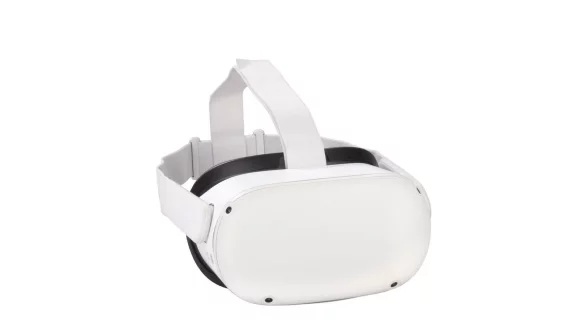 So etwas wie der Preis-Leistungs-Sieger im Test: Die drittplatzierte Meta Quest 2 kostet &laquo;nur&raquo; 540 Euro und l&auml;sst sich auch ohne PC verwenden (Gesamtnote 2,2). - &copy; Stiftung Warentest/dpa-tmn