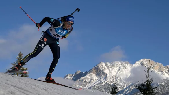 Biathletin Franziska Preu&szlig; schaffte bei Weltcup in Frankreich die WM-Norm. - &copy; Andreas Schaad/AP/dpa