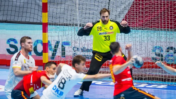 Trotz der Niederlage gegen Spanien ist die deutsche Handball-Mannschaft mit ihrer Leistung sehr zufrieden. - &copy; Sascha Klahn/dpa