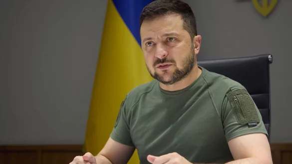 Wolodymyr Selenskyj hat die Reden f&uuml;r das Buch &laquo;Botschaft aus der Ukraine&raquo; selbst ausgew&auml;hlt. - &copy; Ukrainian Presidential Press Off/Planet Pix via ZUMA Press Wire/dpa