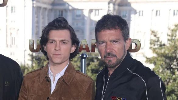 Tom Holland und Antonio Banderas Photocall f&uuml;r den Film "Uncharted". - &copy; Isabel Infantes/EUROPA PRESS/dpa