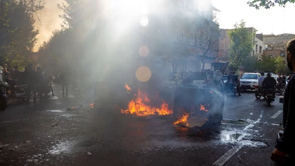 Proteste in Teheran. - &copy; Uncredited/AP/dpa