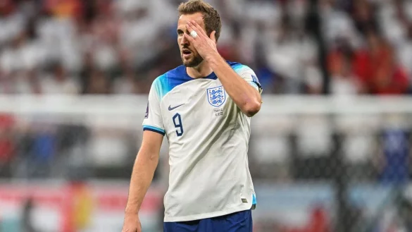 Englands Star Harry Kane war nach dem WM-Aus sehr entt&auml;uscht. - &copy; Robert Michael/dpa