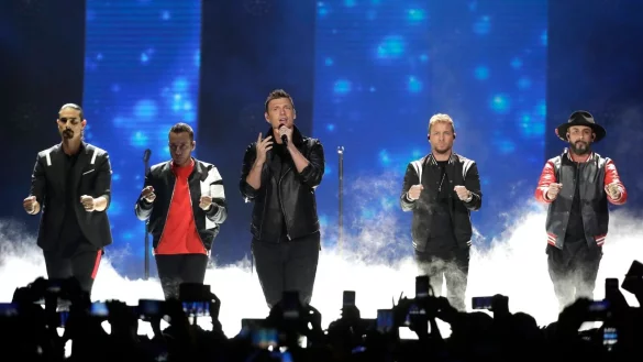 Die Backstreet Boys bei einem Konzert 2018 in Nashville. - &copy; Mark Humphrey/AP/dpa