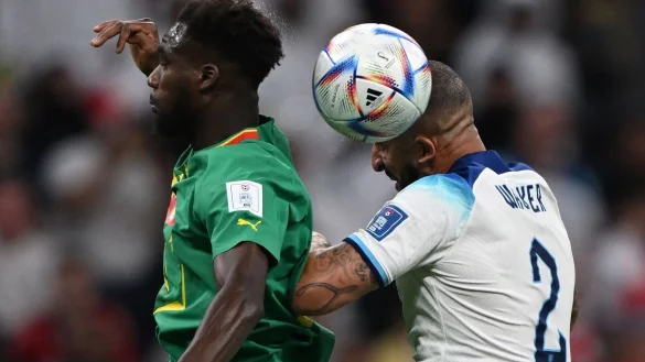 Glaubt an den Titel mit England: Kyle Walker (r). - &copy; Robert Michael/dpa