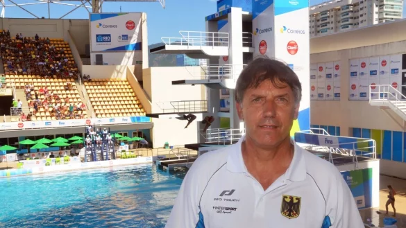 Der Wassersprung-Bundestrainer Lutz Buschkow wurde entlassen. Grund daf&uuml;r sind Vorw&uuml;rfe vom Missbrauch Jan Hempels gewusst, aber nichts unternommen zu haben. - &copy; Georg Ismar/dpa